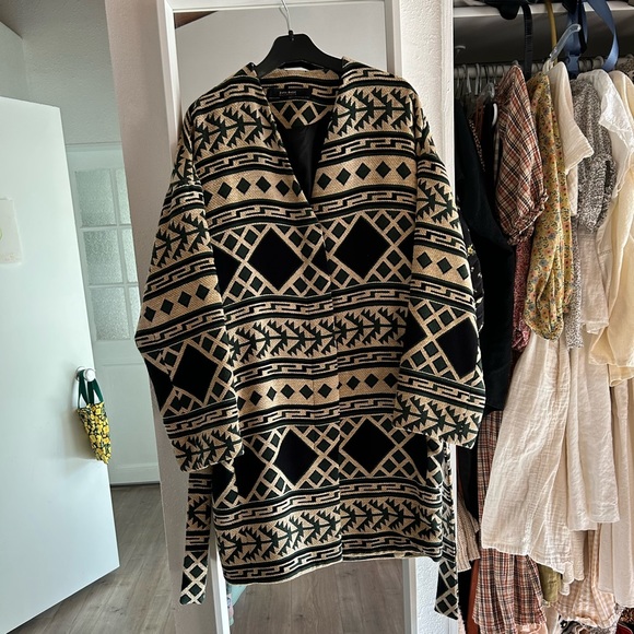 Zara aztec tapestry coat - Picture 3 of 6